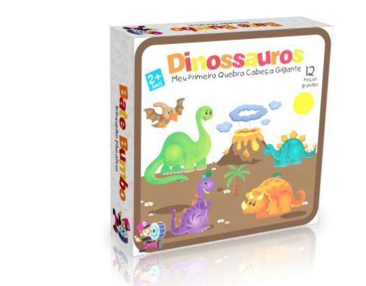 Quebra-cabeça 3D Tiranossauro Brinquedo Educativo - Bate Bumbo