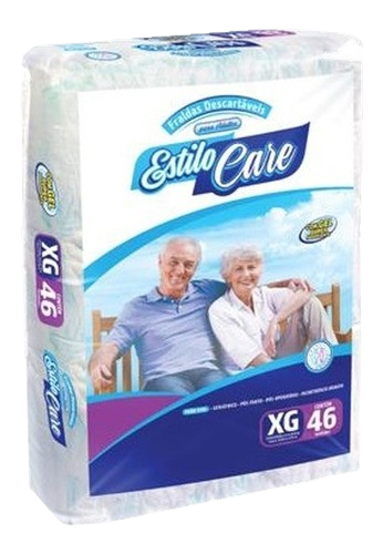 Pacotão Fralda Geriátrica  Adulto Estilo Care XG com 46