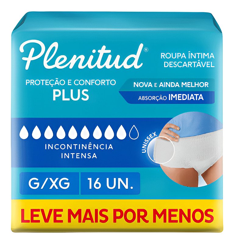 Fralda Calça Geriátrica Adulto Plenitud Protect Plus