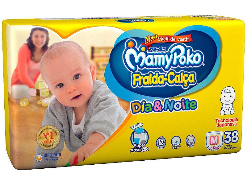 Fralda Calça Mamypoko Dia & Noite M, G, XG e XXG
