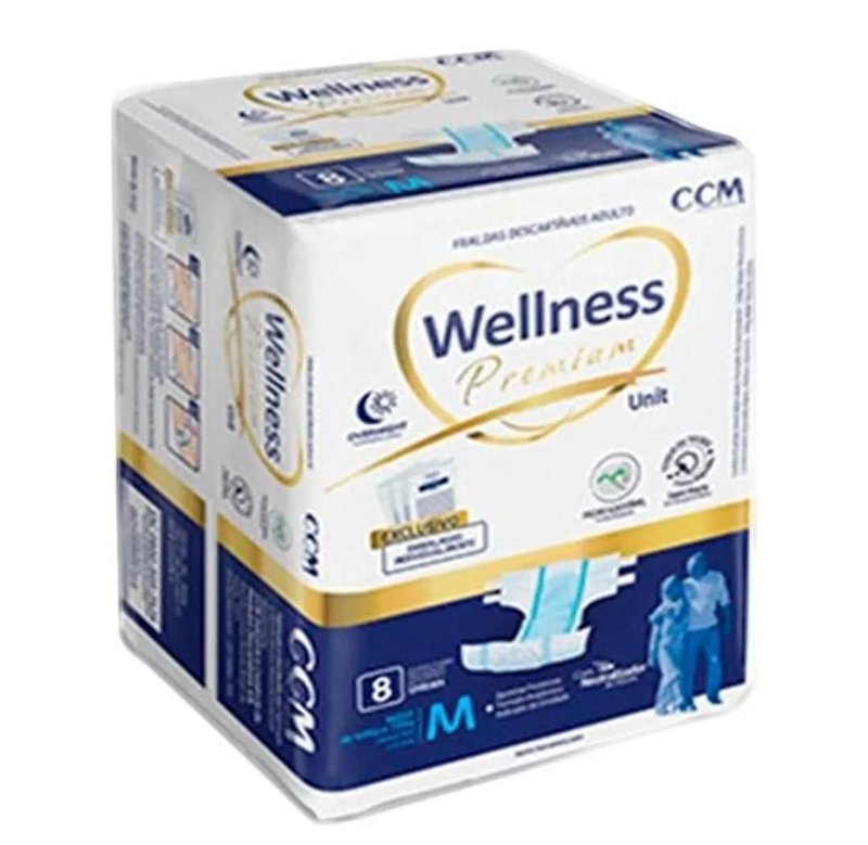 Fraldas Geriátricas Severa Noturna Wellness Toque de Tecido