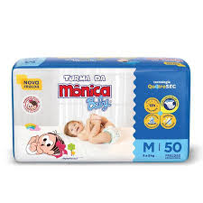 Novas Fraldas Turma da Mônica tamanho: P, M, G, XG, XXG