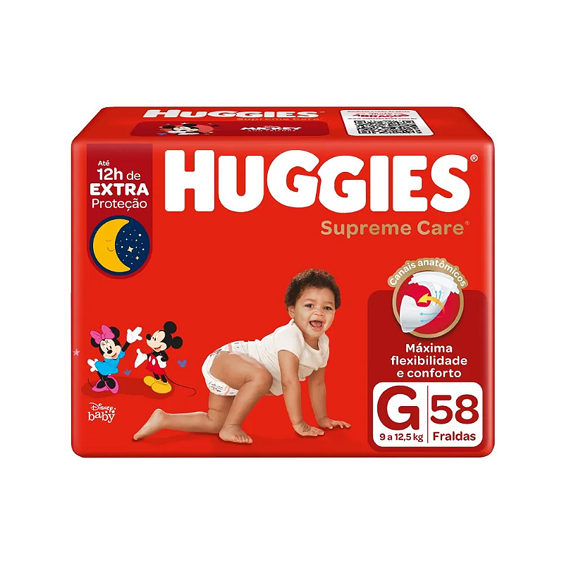 Fralda Infantil Huggies Supreme Care HIPER Pacotão Atacado
