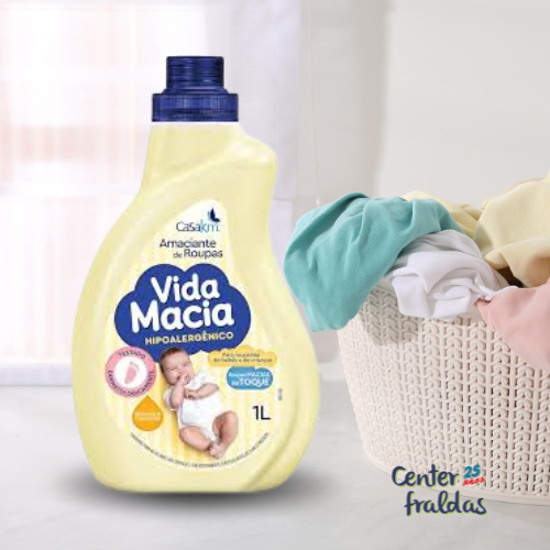 Amaciante para Roupas Infantil Vida Macia G&camomila 1 Litro