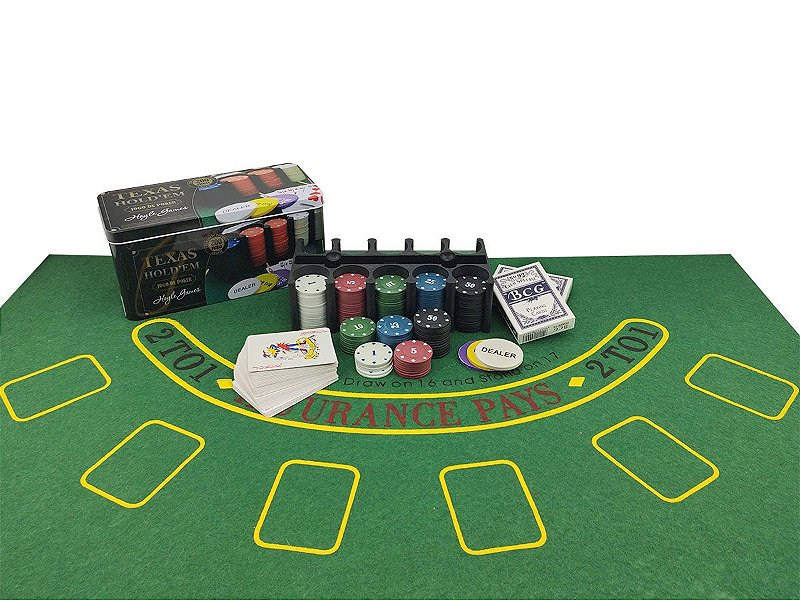 Kit Jogo Poker 200 Fichas Numeradas Profissional Texas Com Lata - Union  Commerce