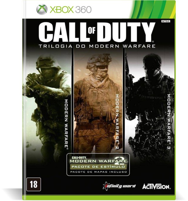 Jogos Xbox 360 transferência de Licença Mídia Digital - CALL OF DUTY PACK