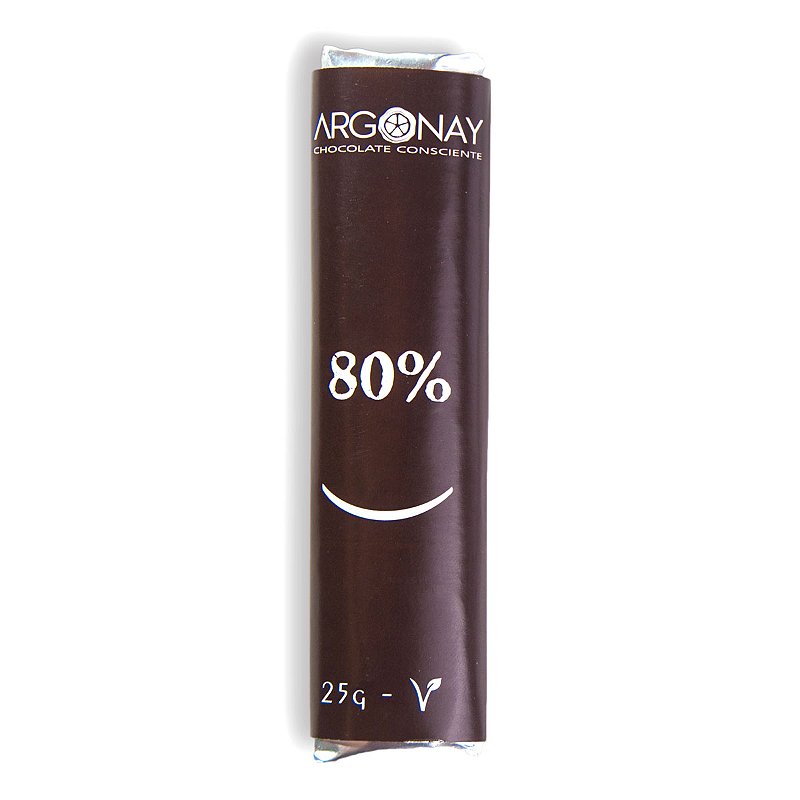 Barra de chocolate bean-to-bar 80% cacau - 25g