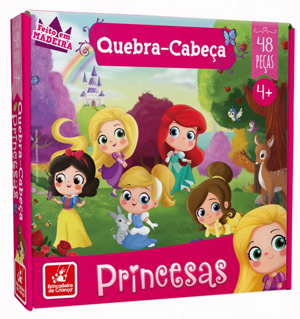 Brinquedo Quebra-Cabeça Princesas C/24 Peças Uriarte - Livraria D. Pedro