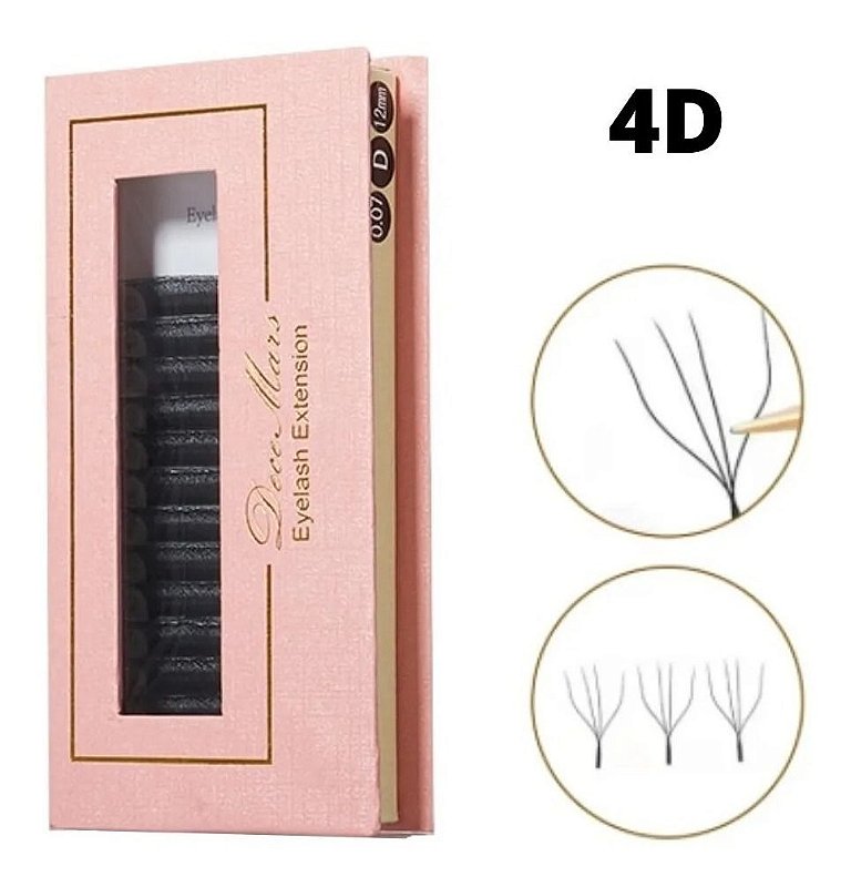 cocohime　DWE CD8枚 Cílios Decemars W 4d Mix 8-14 0.07D - Della Luna Cosmeticos