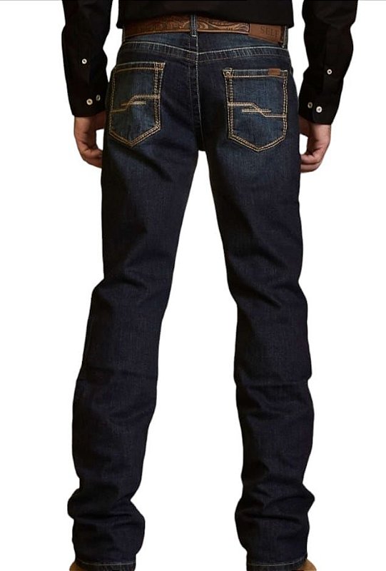 Calça Jeans Country Feminina Western Wrangler Tradicional Reta