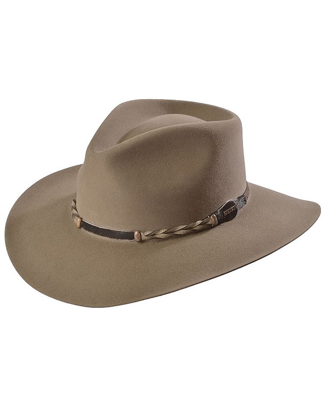 Chapéu country stetson 4X Drifter Buffalo Wool Pinch - Loja