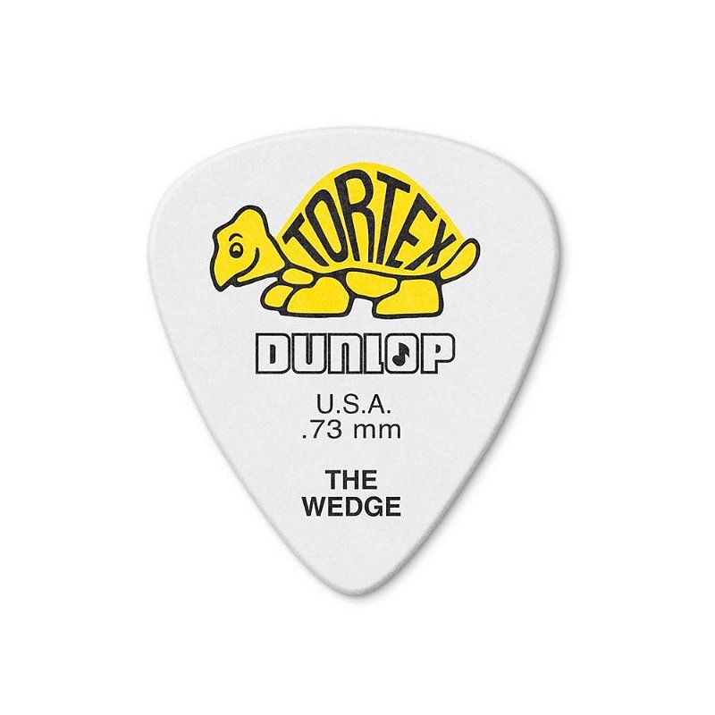 Palheta com 12 Unidades Tortex Wedge Dunlop 0.73mm Palheta com 12 Unidades Tortex Wedge Dunlop 0.73mm