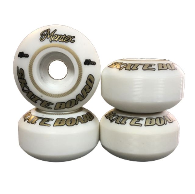 Roda para Skate Mentex 53mm Laranja ( jogo 4 rodas ) - Virtual Skate Shop