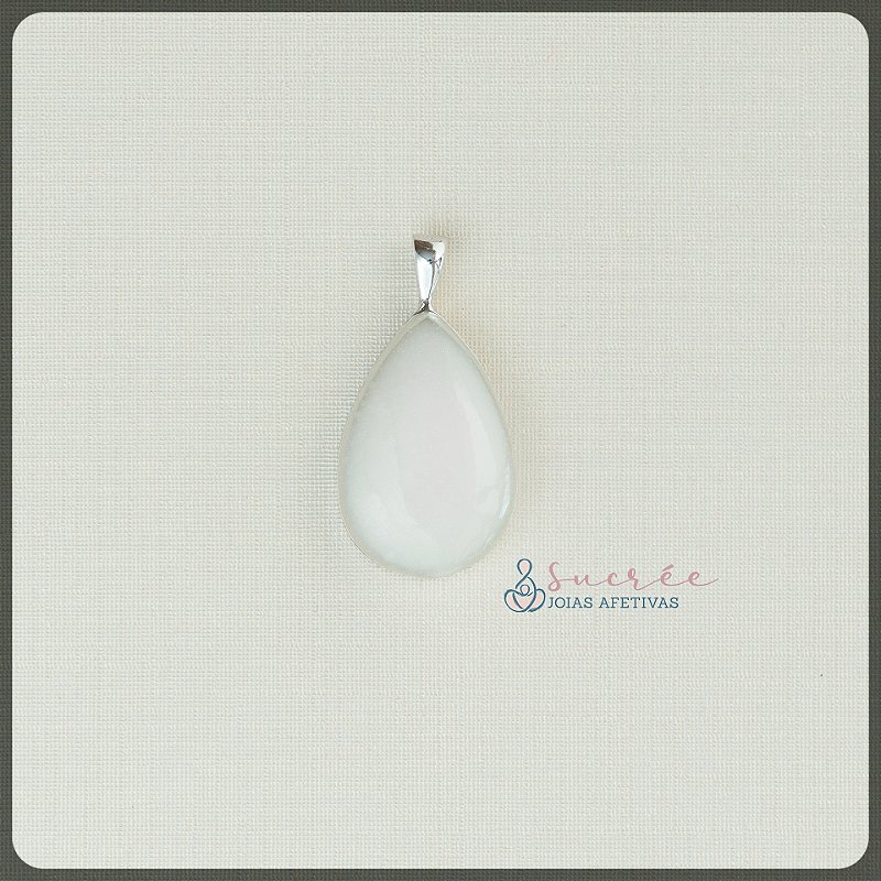Pingente Gota G Prata