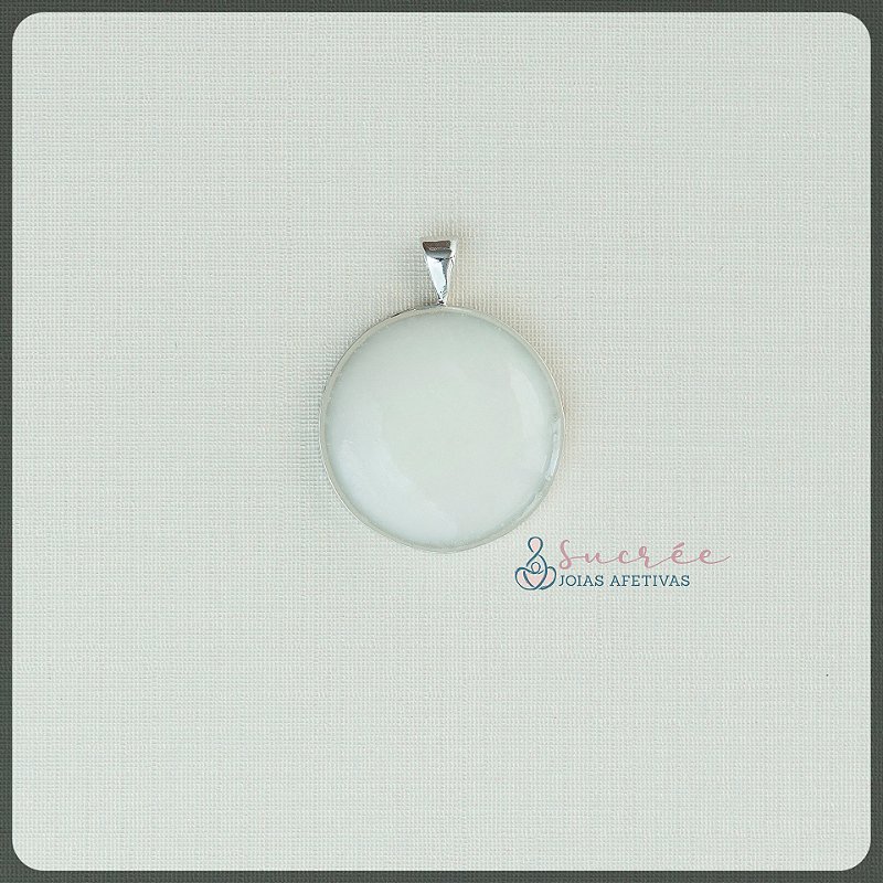 Pingente Círculo G Prata