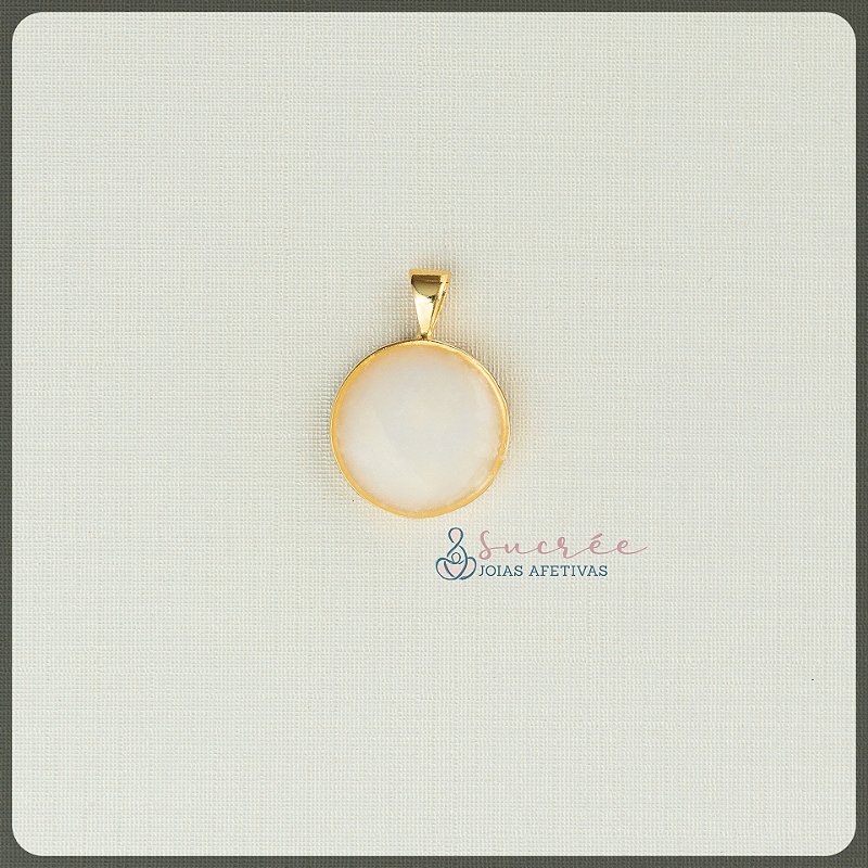 Pingente Círculo P Ouro