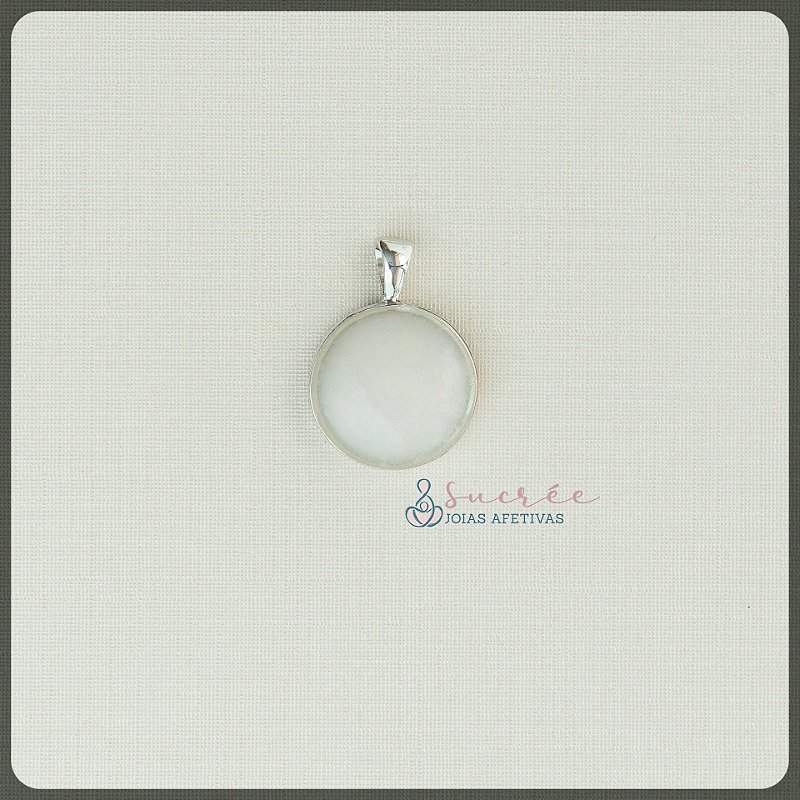 Pingente Círculo P Prata