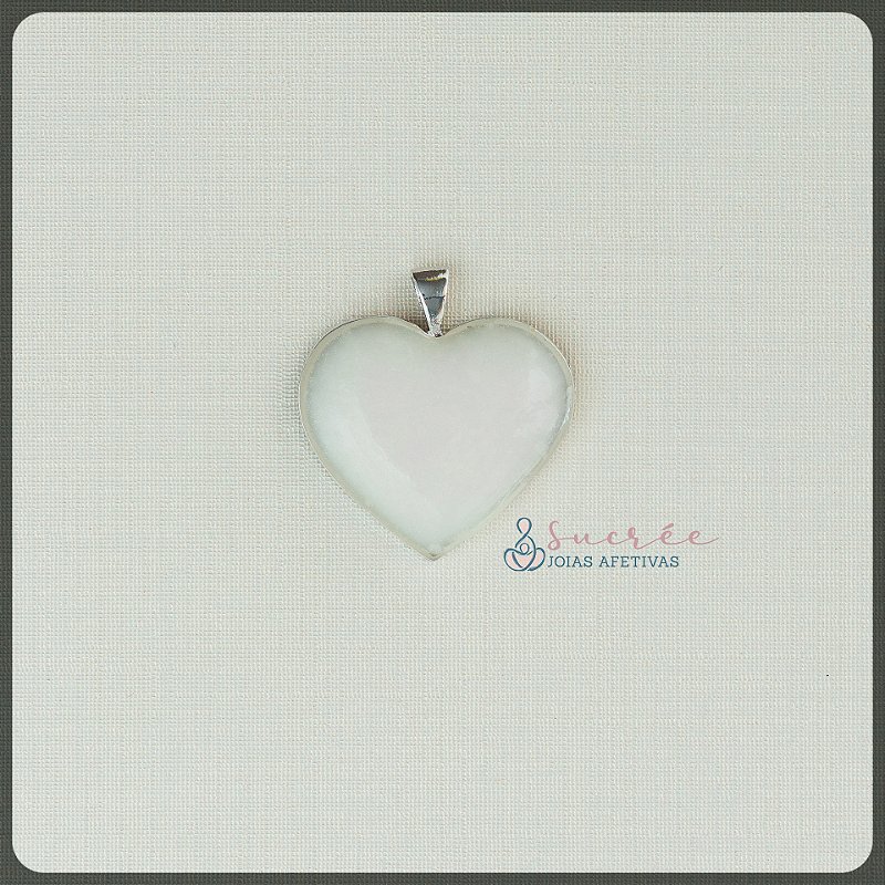 Pingente Coração G Prata