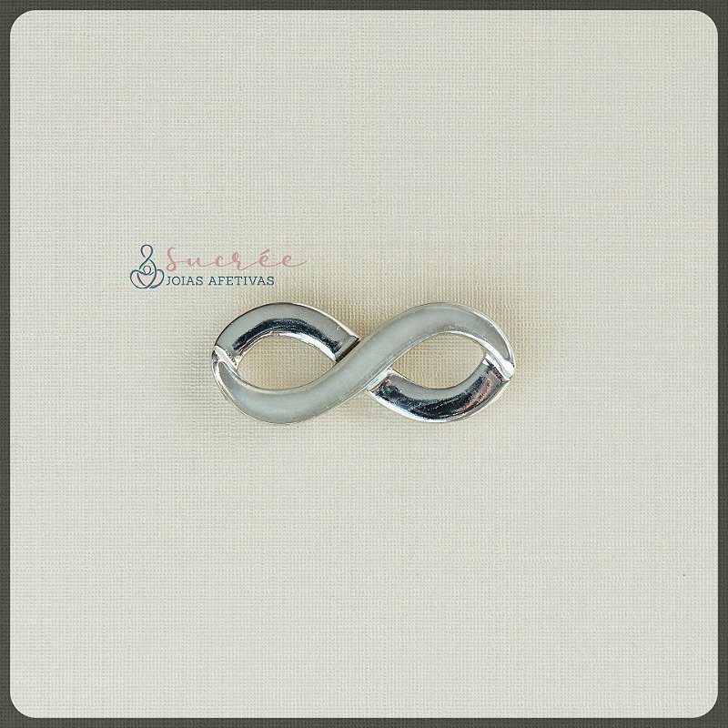 Pingente Infinito Horizontal Prata