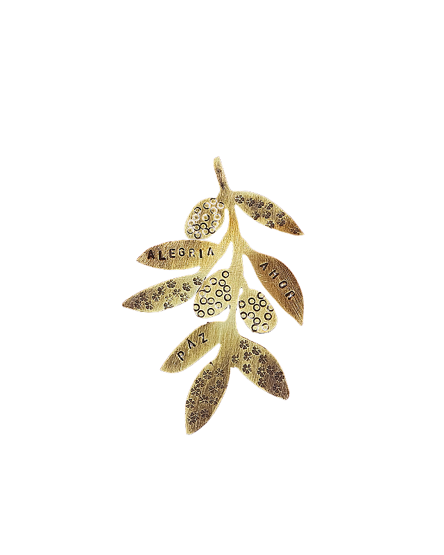 Pingente Oliveira Latão