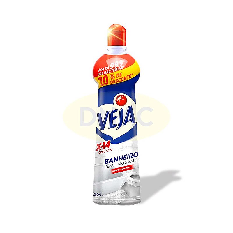 Limpador Multiuso Para Banheiro Veja X14 Tira Limo 500ml - DNAC