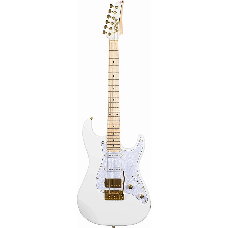 Guitarra Seizi Katana Musashi White Maple Gold Matching Headstock