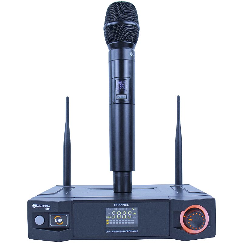 Microfone Sem Fio UHF Kadosh K401M Dinâmico de Mão - Guitar Shop
