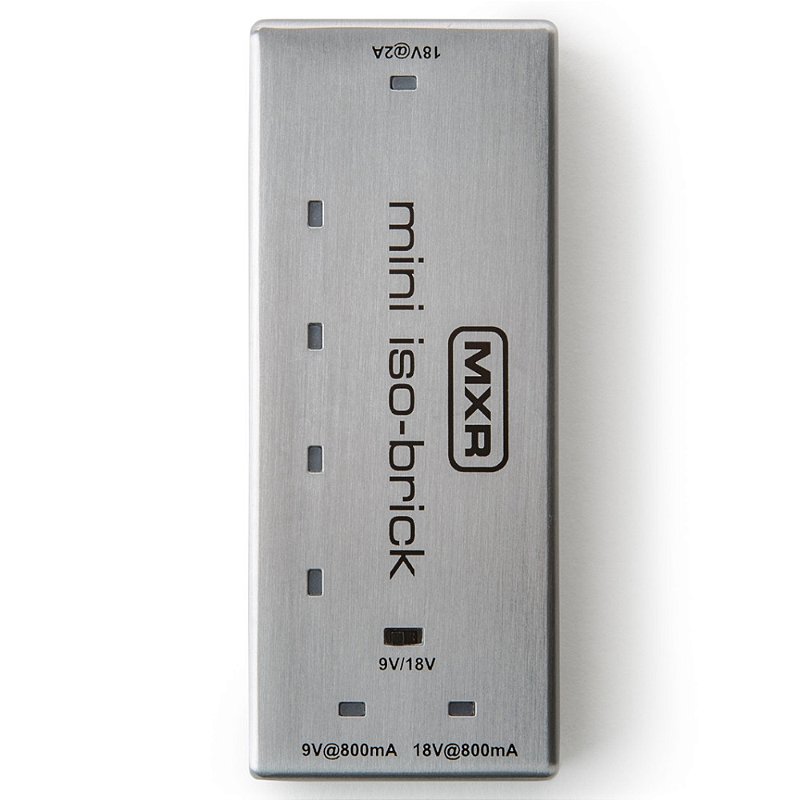 Fonte MXR M239 Mini Iso-Brick 2000mA para 5 pedais 9V 18V