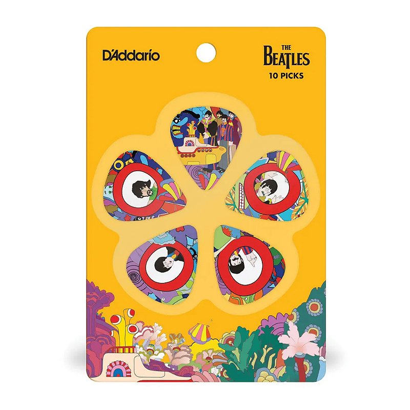Palheta D'Addario The Beatles Collection Yellow Submarine 0.70mm