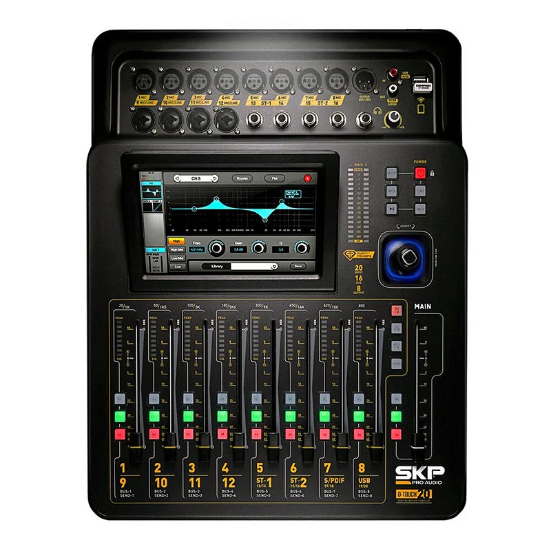 Mesa de Som Digital SKP D Touch 20 - 16 entradas 8 saídas - Guitar