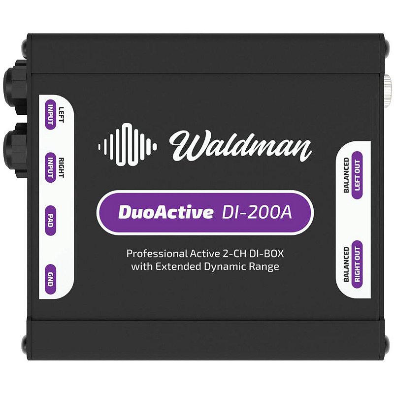 Direct Box Ativo Duplo Waldman DuoActive DI-200A - Guitar Shop CE