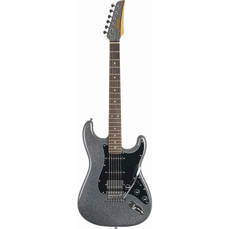 Guitarra Seizi Fun Katana Musashi Space Grey Sparkle PH (escudo