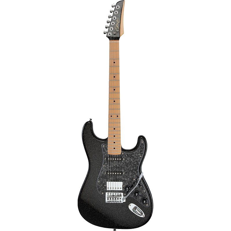 Guitarra Seizi Fun Katana Musashi HSS Black Sparkle Maple c/ Bag
