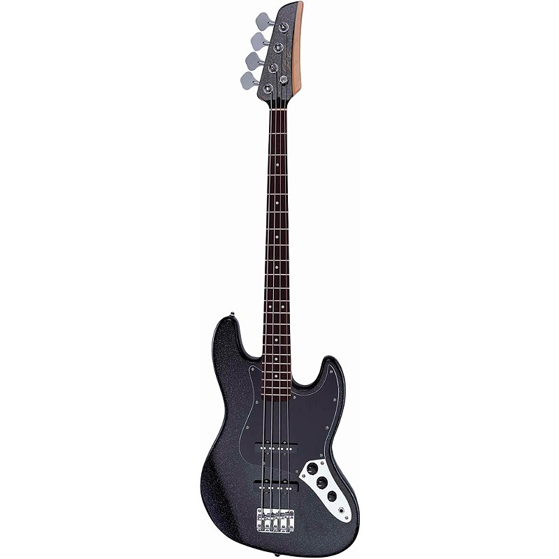 Baixo 4 Cordas Seizi Fun Jazu JB 4 Black Sparkle c/ bag - Guitar