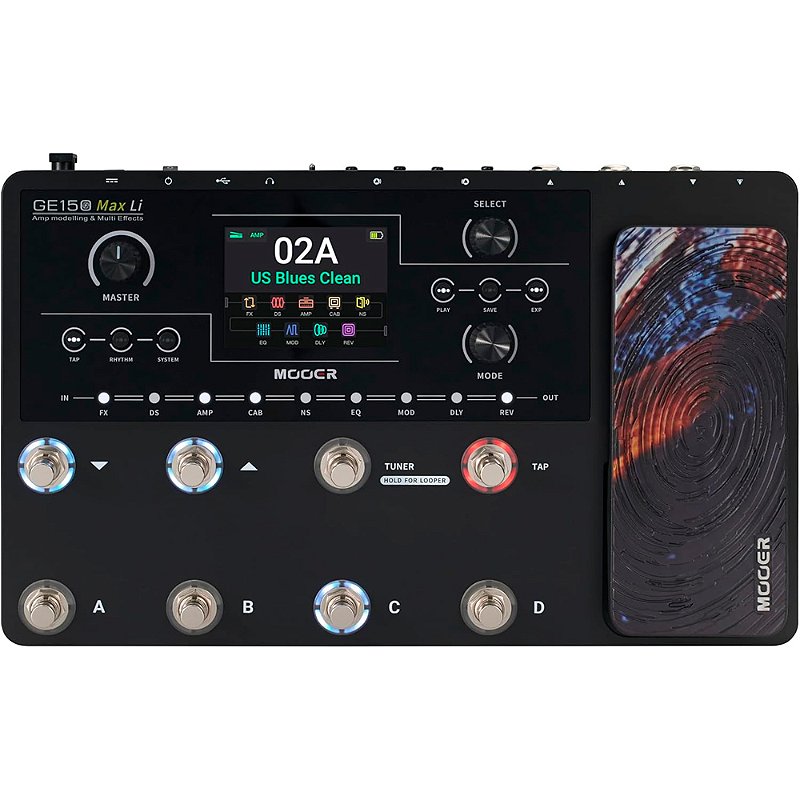 Pedaleira Mooer GE150 MAX Li - Multi-efeitos para Guitarra