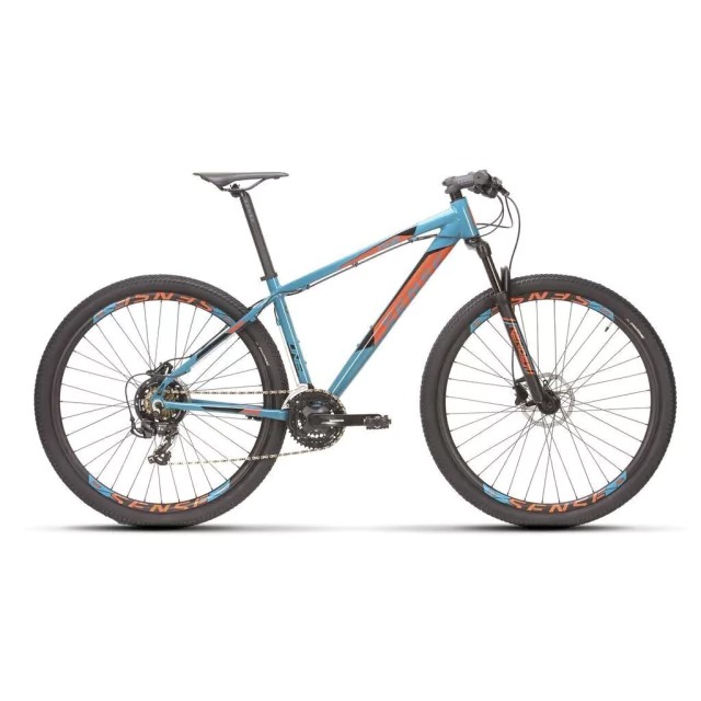 BICICLETA ARO 29 SENSE ONE AZUL E LARANJA - Gram Bike