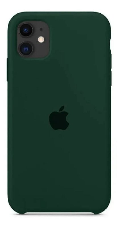 Case para iPhone 11 em Silicone - Verde escuro - Ponto das Utilidades