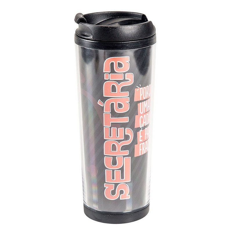 Copo Térmico Personalizado Com Nome Copo Térmico Profissão Secretária - Caneca Personalizada para Todas as