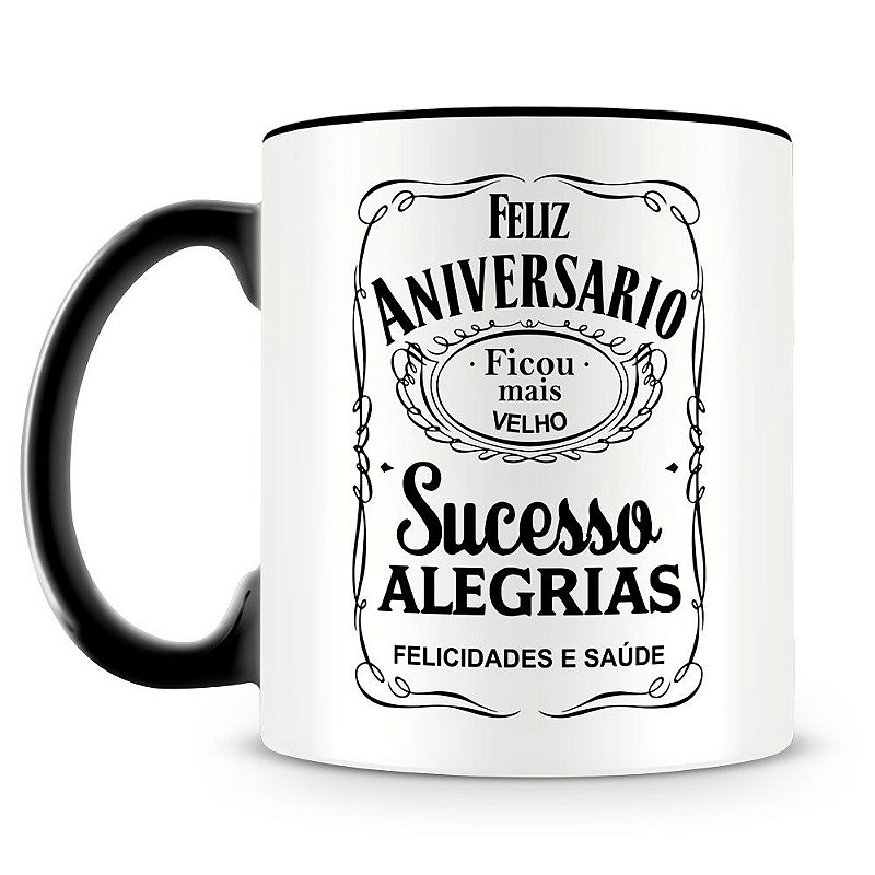 Caneca Personalizada Feliz Aniversário Amigo - Caneca Personalizada