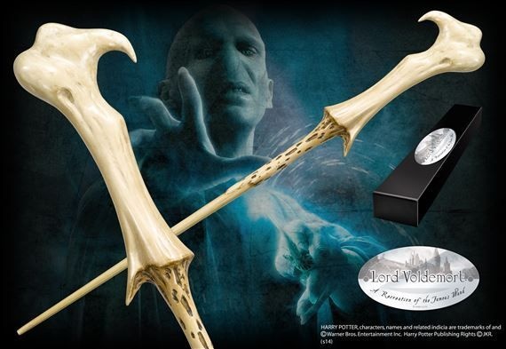 Varinha de Lord Voldemort por Noble Collection caixa 