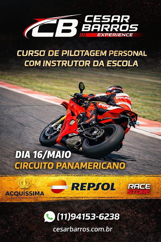 CURSO DE PILOTAGEM "PERSONAL" - INSTRUTOR ESCOLA CB - PANAMERICANO - 16/05/26