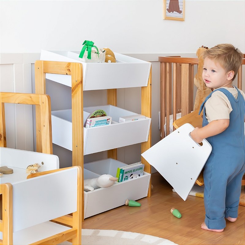 Escadinha Infantil Montessori - Branco