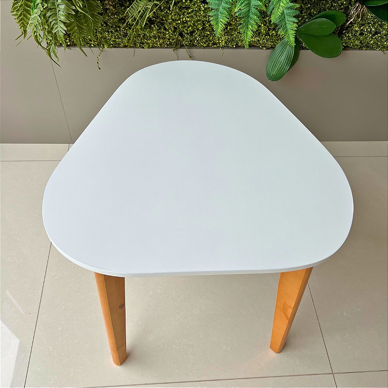 Mesa Infantil Orgânica - Branca