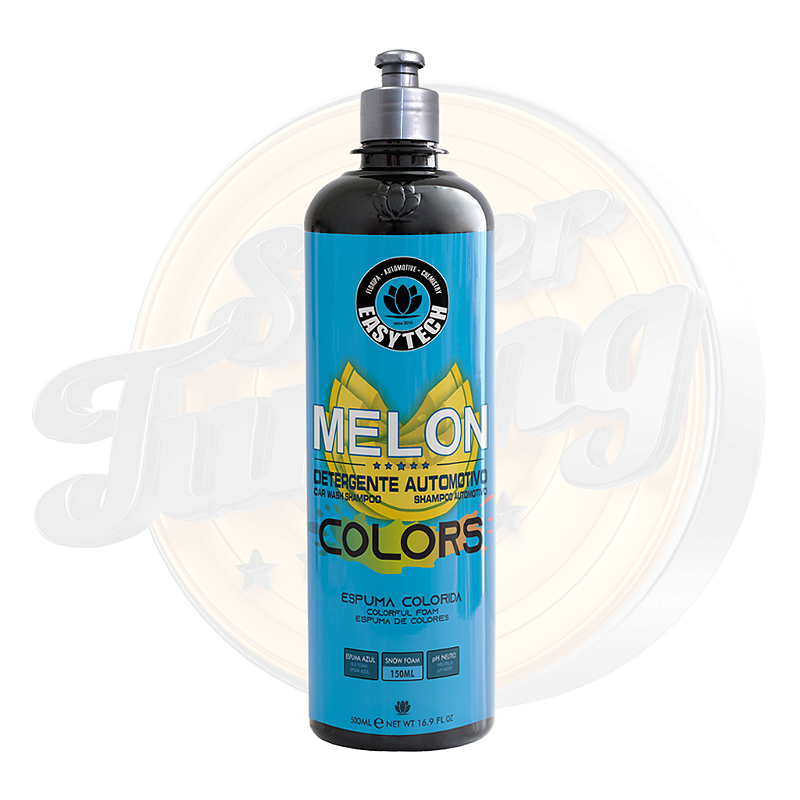 MELON COLORS Azul - Shampoo Automotivo Easytech 500ml - Super Tuning