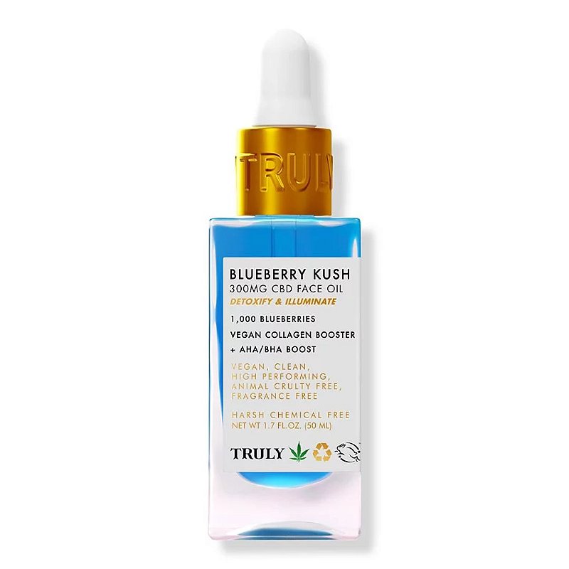 Truly Blueberry Kush CBD Face Oil Oleo facial Imports MDM
