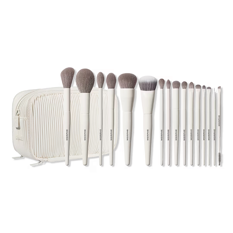 メイク道具・化粧小物 morphe brush set504 Kit de Pincéis Morphe Ready, Set, Pro 16-Piece Face & Eye Brush