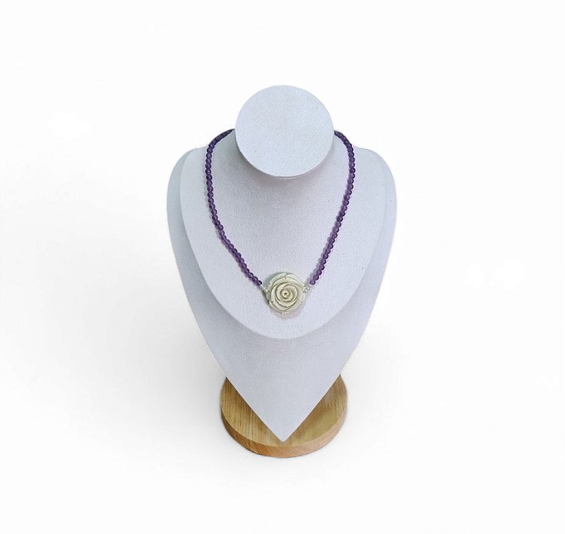 Colar Flor Ametista