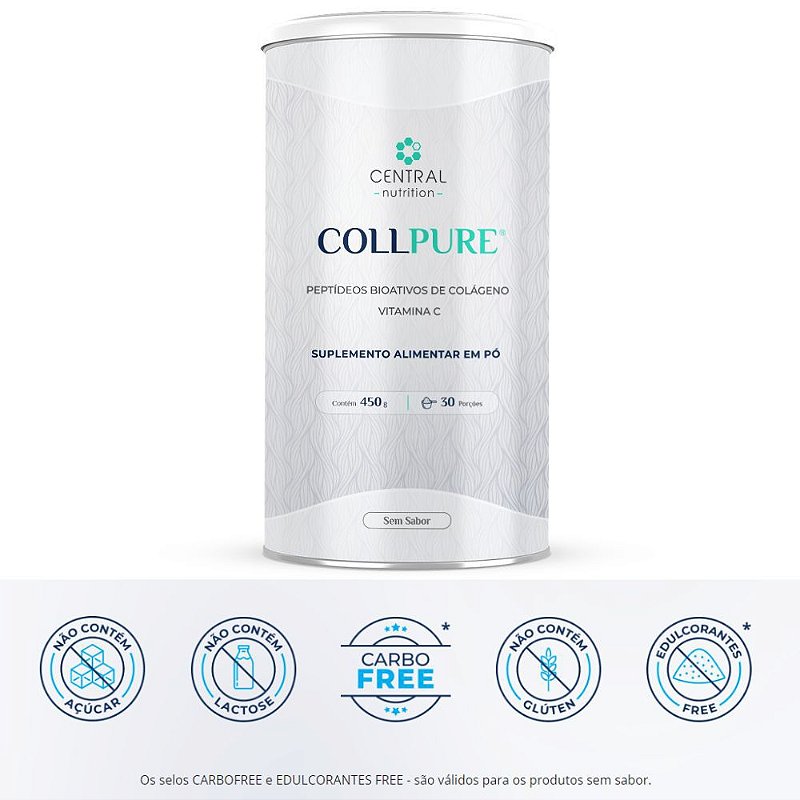 Collpure Colageno 450g Sem Sabor Central Nutrition - Origem Mercado ...