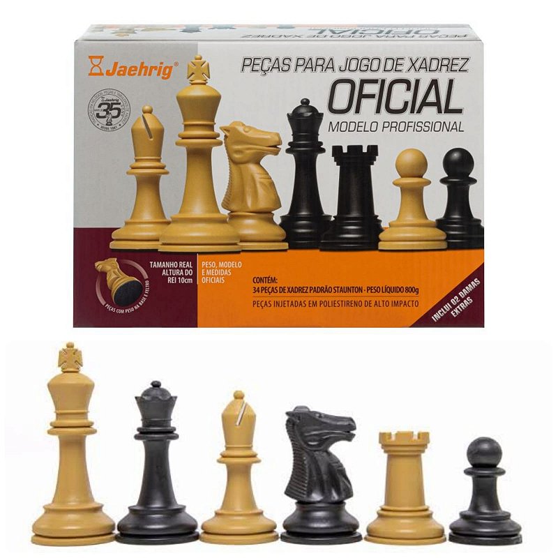 Peças de xadrez profissional - Mearas Escola de Xadrez