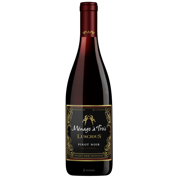 Vinho Ménage à Trois Tinto Meio Seco Estados Unidos Luscious Pinot Noir 2019 750ml